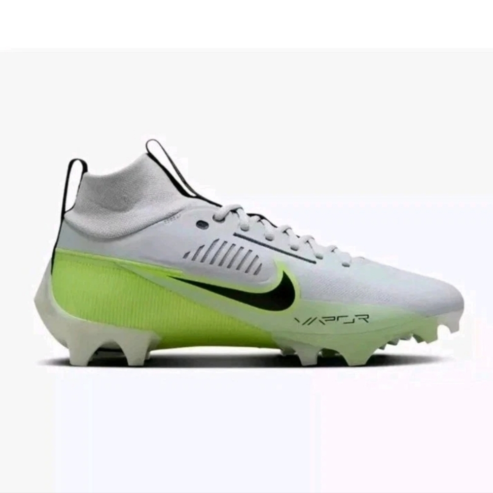 Nike Vapor Edge Pro 360 2 Sz 14 Football Cleats Platinum Barely Green DA5456-004
